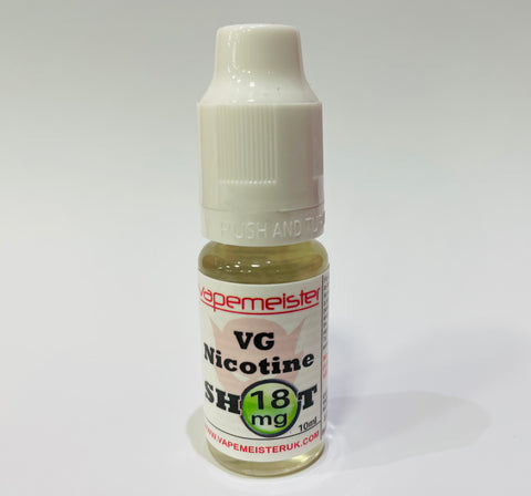 18mg Nicotine Shot - VG Base